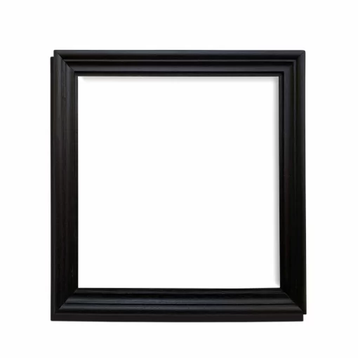 Handcrafted Black Wooden Frame for Square Artworks, (Picture Size - 12x12 inch)